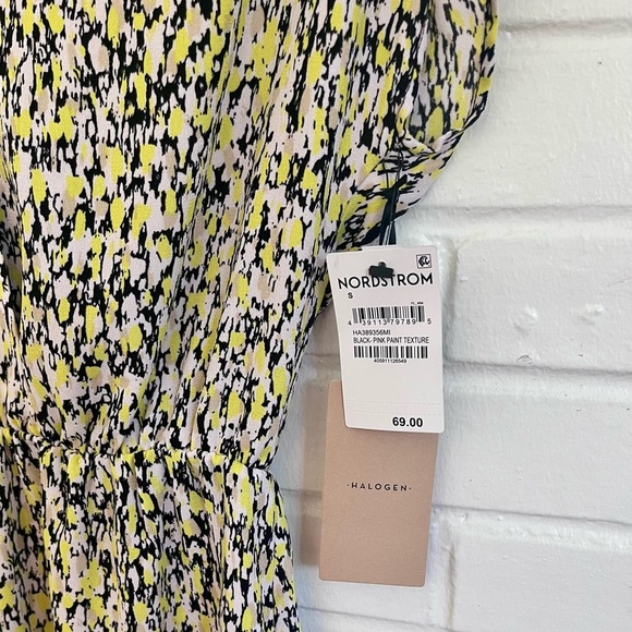 Halogen Black Pink Paint Texture Dress from Nordstrom, SZ S NWT - Picture 2 of 8